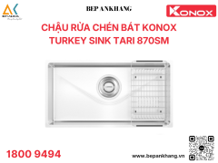 Chậu rửa bát 1 hố phong cách Nhật bề mặt mịn Tari 870SM 